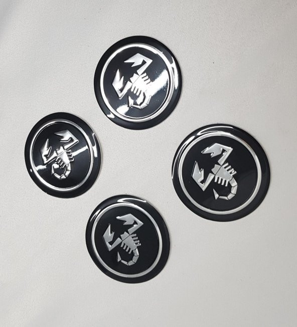 Jant Göbeği Arma Akrep Scorpion 60mm Siyah 4lü set Orjinal Tip