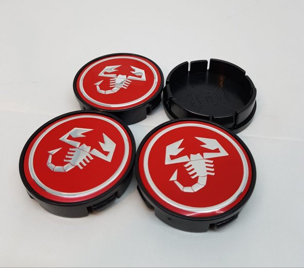Jant Göbeği Akrep 58/55 55mm YUVA Scorpion 4LÜ SET KIRMIZI
