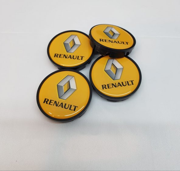 Jant Göbeği Renault 75/72 72mm Yuva 4lü Set sarı Plasto Damla