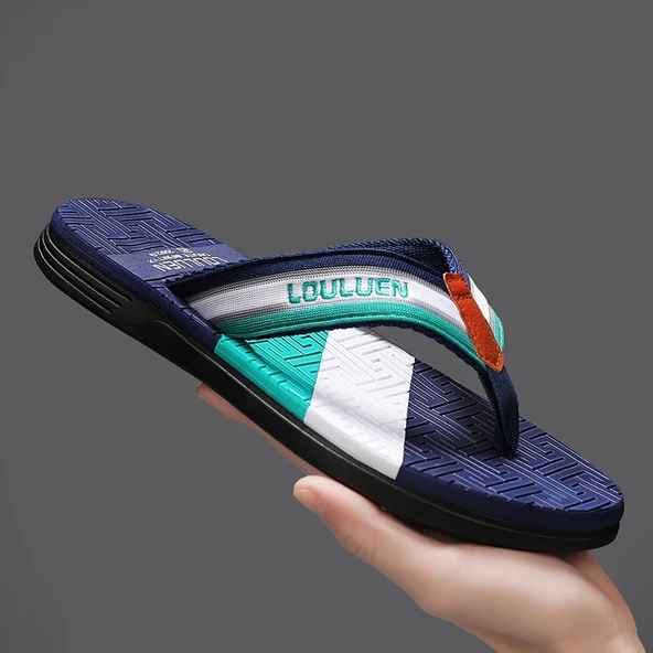 Erkek Günlük Terlik (Göl Mavisi) - Resim 9