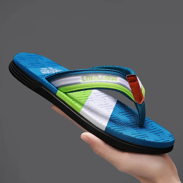 Erkek Günlük Terlik (Göl Mavisi) - Resim 8