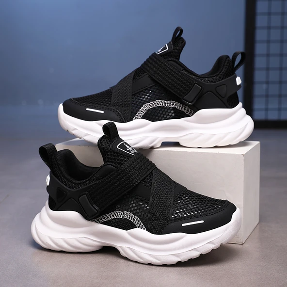 Unisex Çocuk Yazlık Spor Ayakkabı (Siyah)