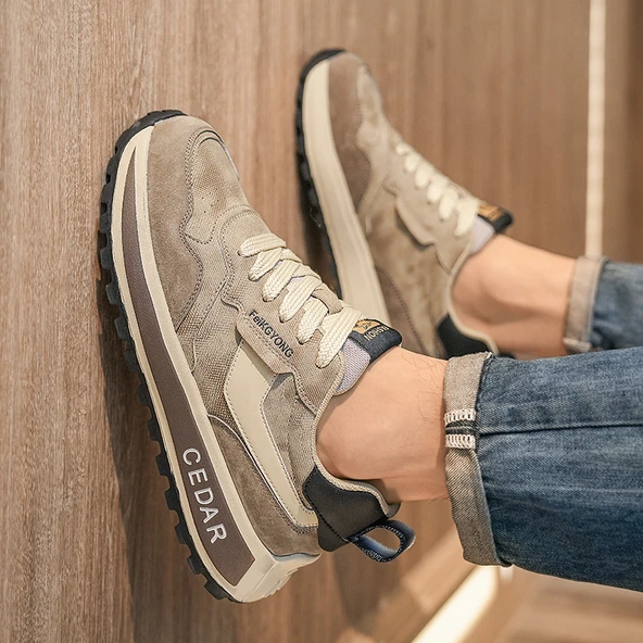 Erkek Günlük Spor Ayakkabı (Kayısı Kahve) - Resim 6