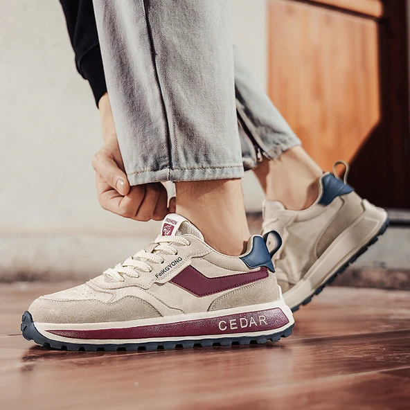 Erkek Günlük Spor Ayakkabı (Kayısı Kahve) - Resim 4