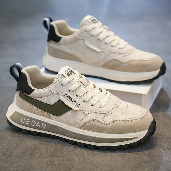 Erkek Günlük Spor Ayakkabı (Kayısı Kahve) - Resim 5