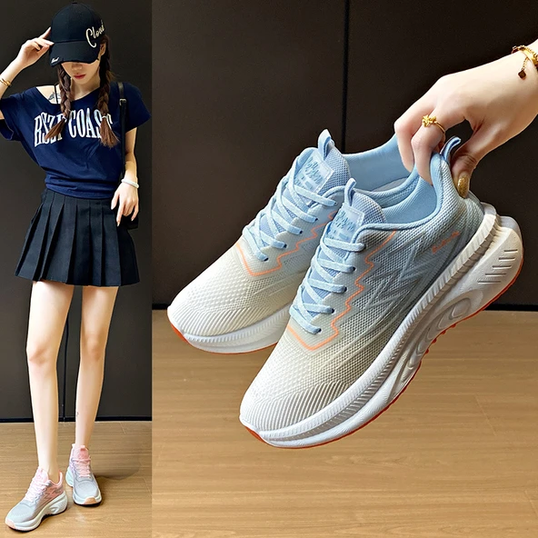 Kadın Spor Ayakkabı (Ay Rengi) - Resim 2