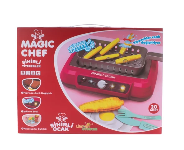 Limon Oyuncak Magic Chef Barbekü Ocak Seti 2A550 - 6