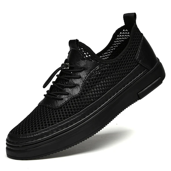 Erkek Kaymaz File Sneaker Ayakkabı (Siyah)