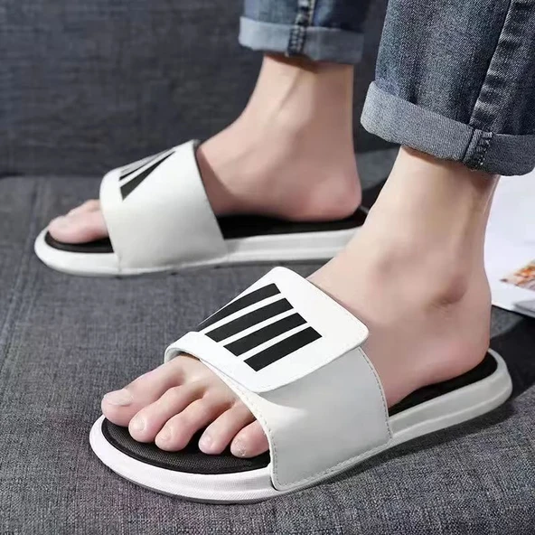 Unisex EVA Terlik Sandalet (Beyaz)