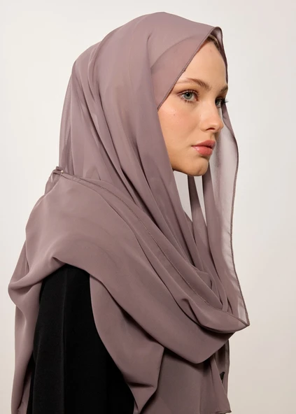 Tesettür Şal - Şifon - Vizon - Resim 2