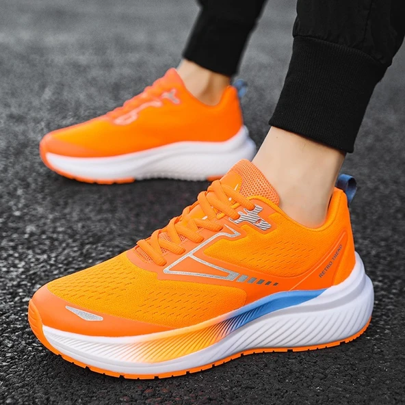 Unisex Spor Koşu Ayakkabısı (Beyaz - Pembe-1) - 4