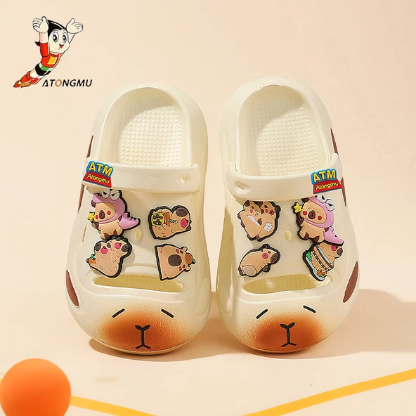 Unisex Çocuk Sandalet (Süt Tozu Beyazı)