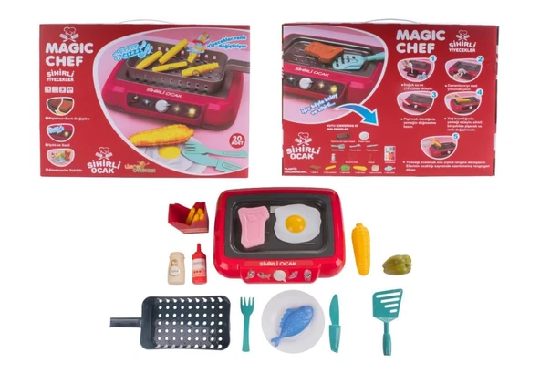 Limon Oyuncak Magic Chef Barbekü Ocak Seti 2A550 - 5