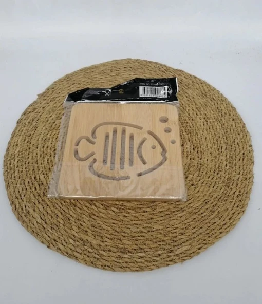 ŞNR 700557 NİHALE BAMBU BALIK KARE 1X24