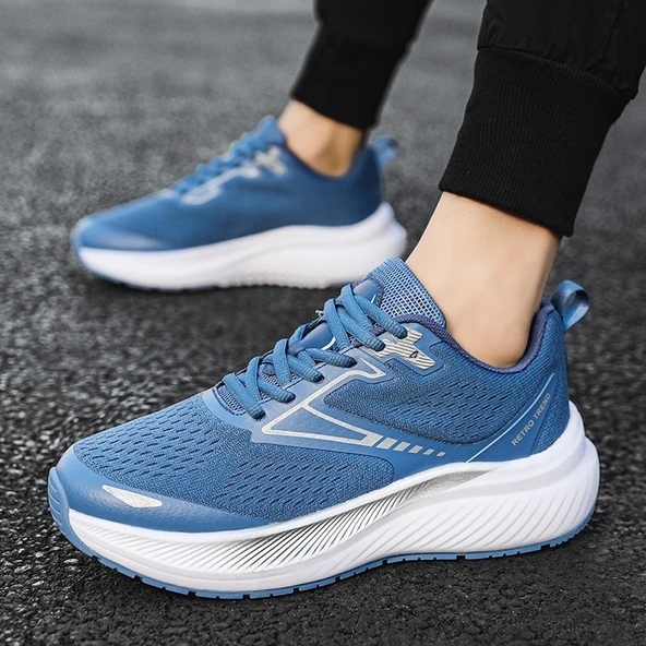 Unisex Spor Koşu Ayakkabısı (Beyaz - Pembe-1) - 6
