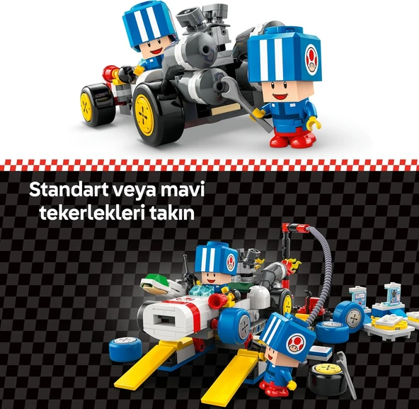Lego Super Mario: Mario Kart – Toad’Un Garajı 72035, 8 Yaş Ve Üzeri Erkek Ve Kız Çocukları İçin, 2 M - Resim 8