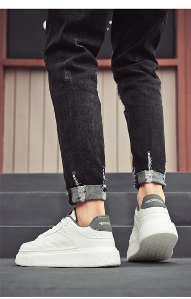 Erkek Günlük Moda Spor Ayakkabı (Bej - Yeşil-2) - Resim 11