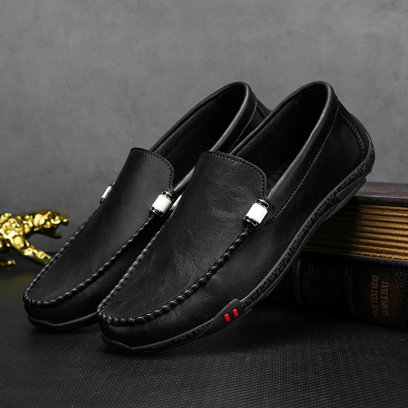 Erkek Yazlık Loafer Ayakkabı (Siyah)
