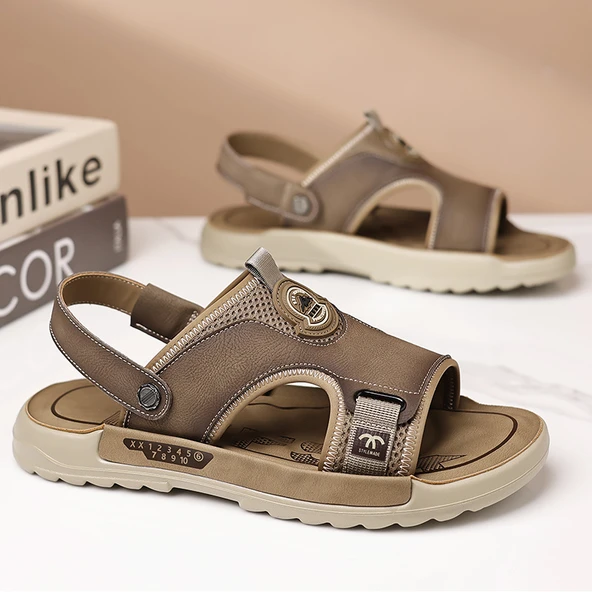 Erkek Plaj Sandalet (Siyah) - Resim 5