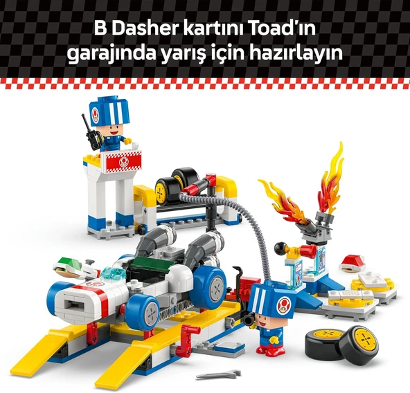 Lego Super Mario: Mario Kart – Toad’Un Garajı 72035, 8 Yaş Ve Üzeri Erkek Ve Kız Çocukları İçin, 2 M - Resim 6