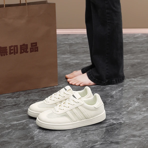 Kadın Günlük File Ayakkabı (Tamamen Siyah-2) - Resim 4