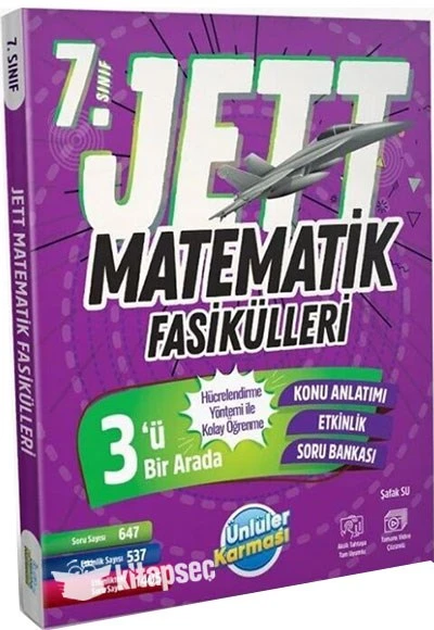 7. Sınıf Matematik JETT Soru Fasikülleri Ünlüler Yayınları
