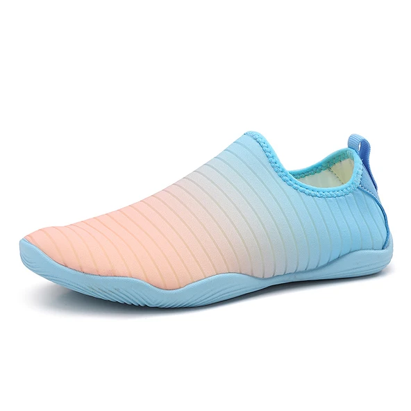 Unisex Yüzme ve Yoga Ayakkabısı - Açık Hava, Plaj, Su Sporları (Beyaz - Mavi) - 4