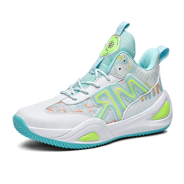 Unisex Çocuk Basketbol Ayakkabısı (Beyaz-Ay-10)
