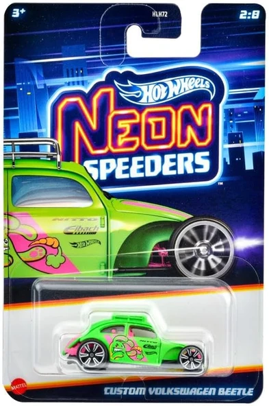 Hot Wheels Neon Yarışçılar Hlh72 - Custom Volkswagen Beetle Jby93 ürün görseli 1