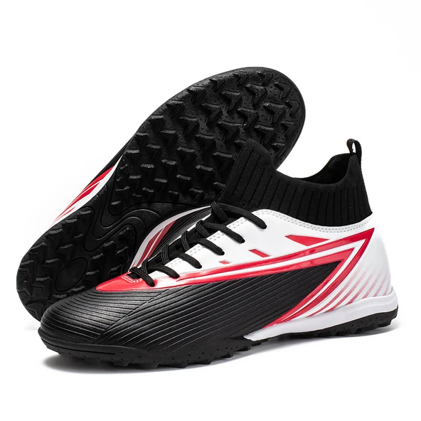 Unisex Uzun Kramponlu Futbol Ayakkabısı (Siyah Çim)