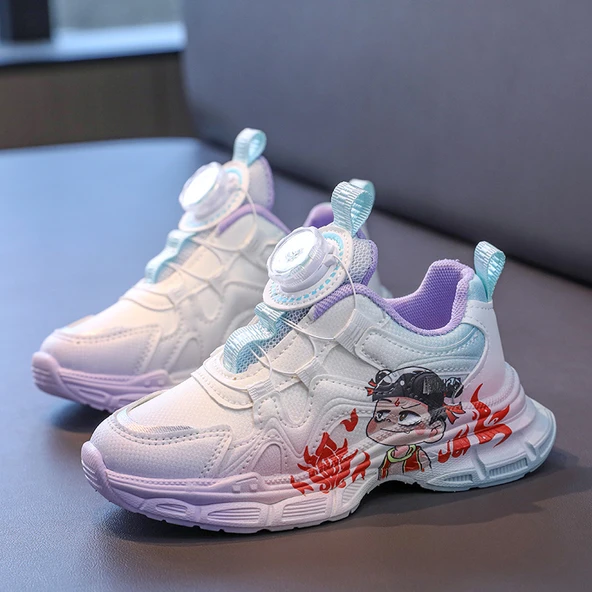 Unisex Çocuk Spor Ayakkabı (Mor)