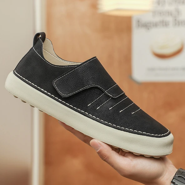 Erkek Loafer Kaykay Ayakkabısı (Siyah)