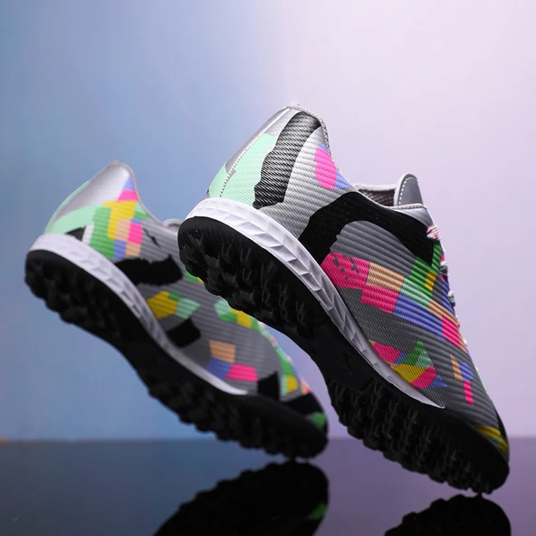 Unisex Kamuflaj Desenli Krampon - Halı Saha Ayakkabısı (Ay Işığı-1) - Resim 4