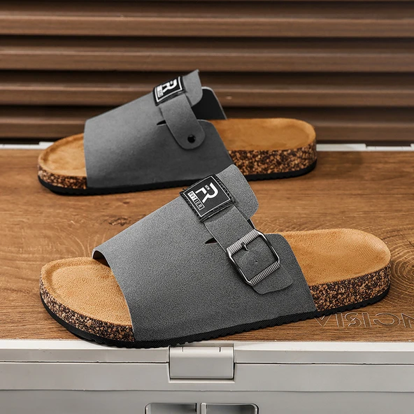 Erkek Terlik Sandalet (Sarı) - Resim 11