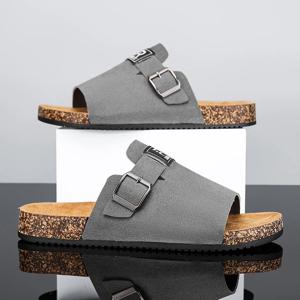 Erkek Terlik Sandalet (Sarı) - Resim 6