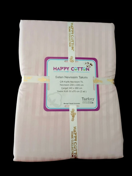 %100 PAMUK SATEN ÇİFT KİŞİLİK NEVRESİM TAKIMI - 2