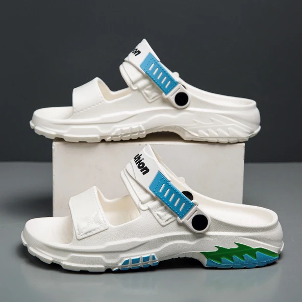 Unisex Plaj Sandalet (Beyaz)