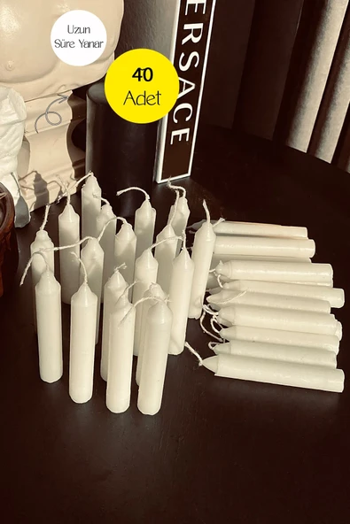 Soyalan Standart Beyaz Mum (40 Adet)