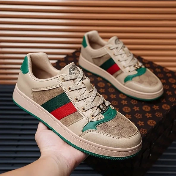 Unisex Retro Günlük Ayakkabı (Haki)