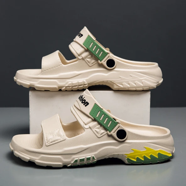 Unisex Plaj Sandalet (Haki-1)