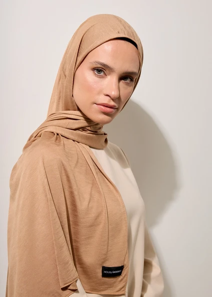 Tesettür Şal - Camel - Resim 2