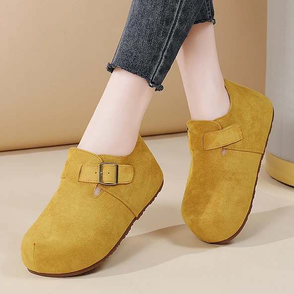 Kadın Platform Loafer Ayakkabı (Sarı)