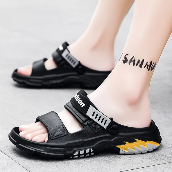 Unisex Plaj Sandalet (Haki-1) - 6