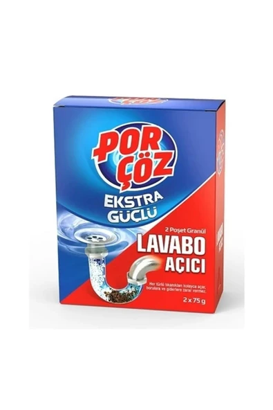 Porçöz Por-çöz Ekstra Güçlü Lavobo Açıcı 2x75 Gr - 1