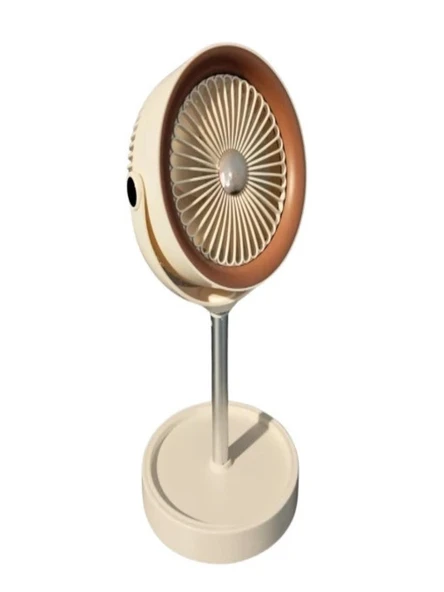 Inovaxis Masa Tipi Midi Fan  Taşınabilir Şarjlı Kademeli Hız ve Yükseklik Ayarı - 3