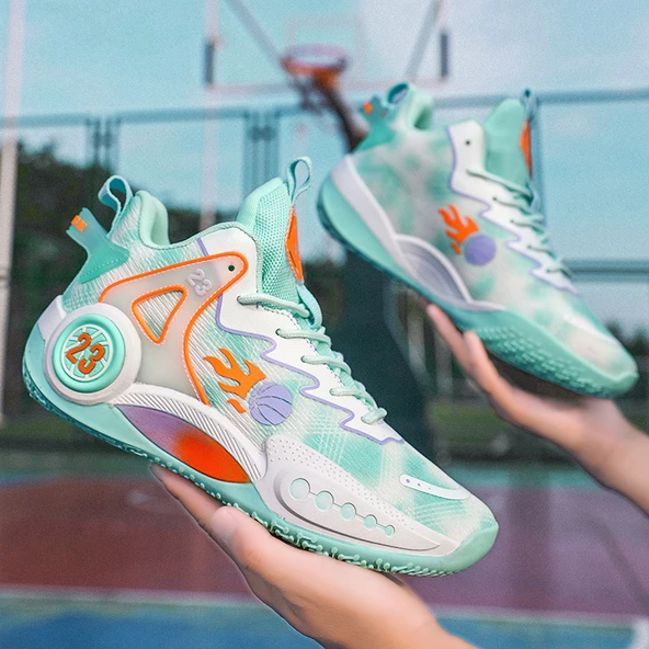 Unisex Çocuk Basketbol Ayakkabısı (Beyaz Ay)