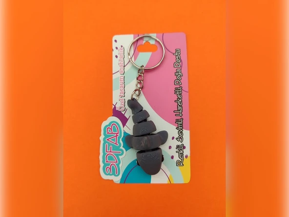 Sevimli Köpekbalığı Anahtarlık - 3D Baskı Özel Tasarım - 2