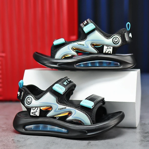 Unisex Çocuk Sandalet (Göl Mavisi)