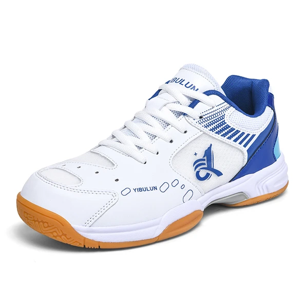 Unisex Badminton Tenis Ayakkabısı (Beyaz - Mavi)
