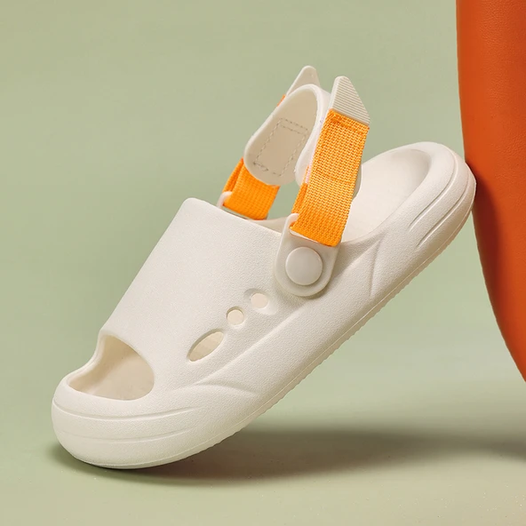 Unisex Çocuk EVA Sandalet (Bej)